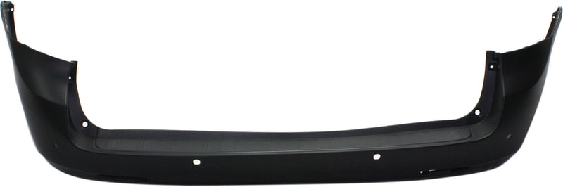 Rear Bumper Cover for Toyota Sienna 2011-2017, Primed (Ready to Paint), Excludes SE Model, with Park Distance Control Sensor Holes, Replacement