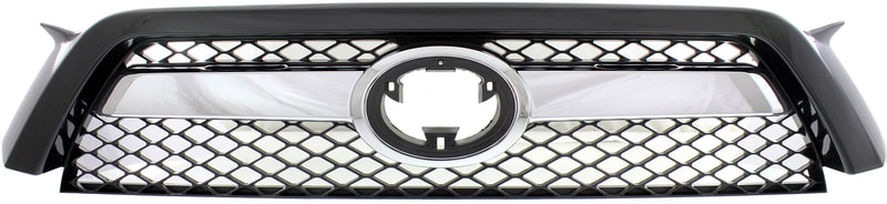 Grille for Toyota 4RUNNER 2010-2013, Black Shell and Insert with Chrome Center Bar, Replacement