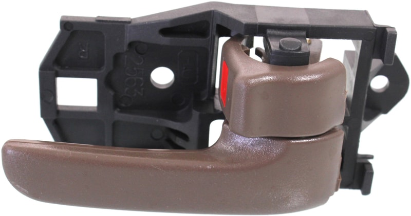 Front Interior Door Handle for Toyota Camry 1997-2001 / Sienna 1998-2003, Right (Passenger), Oak, Without Case, Japan/USA Built, Rear Position, Replacement