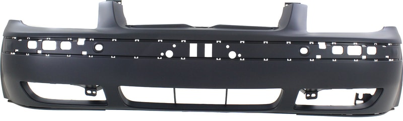 Front Bumper Cover for Volkswagen Jetta 1999-2005, Primed (Ready to Paint), Sedan/Wagon without Built-in Molding, 4th Generation, Replacement