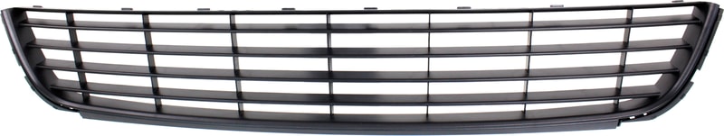Front Bumper Grille for Volkswagen Golf/Jetta Wagon (2010-2014), Textured Black, Replacement (CAPA Certified)