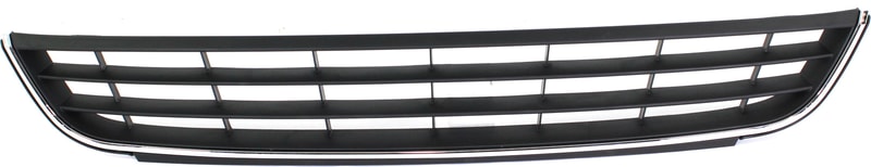 Front Bumper Grille for Volkswagen Jetta 2011-2014, Black/Chrome, Sedan, Excludes GLI Model, Replacement