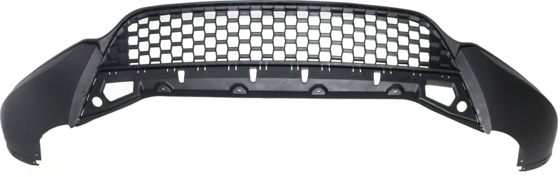 Front Lower Valance Spoiler for Volkswagen Tiguan 2012-2017 and Tiguan Limited 2017-2018, Textured, Without Parking Aid Sensor Holes, Replacement (CAPA Certified)