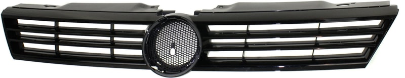 Grille for Volkswagen Jetta 2011-2014 Sedan, Black Shell and Insert, Excludes GLI and Hybrid Model, Replacement