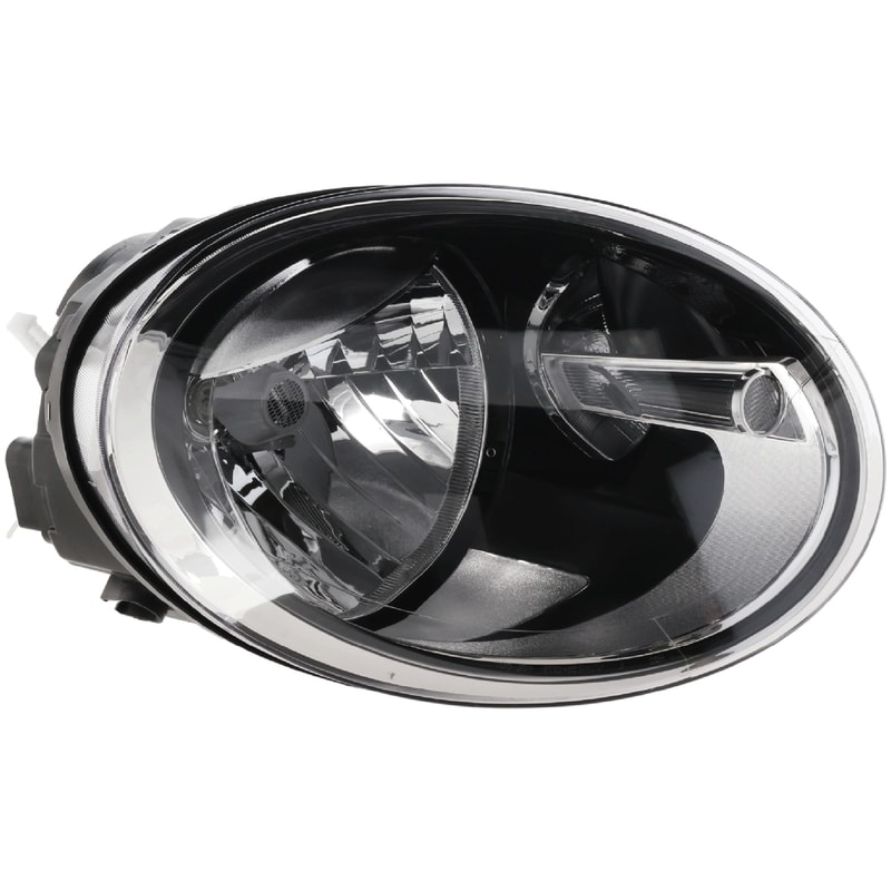 Headlight Assembly for Volkswagen Beetle Year Range 2012-2019, Right (Passenger) Side, Halogen, Replacement