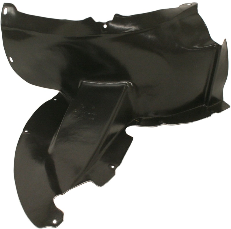 Front Fender Liner for Volkswagen PASSAT CC 2009-2012, Right (Passenger) Front Section, Plastic, Vacuum Form, Replacement