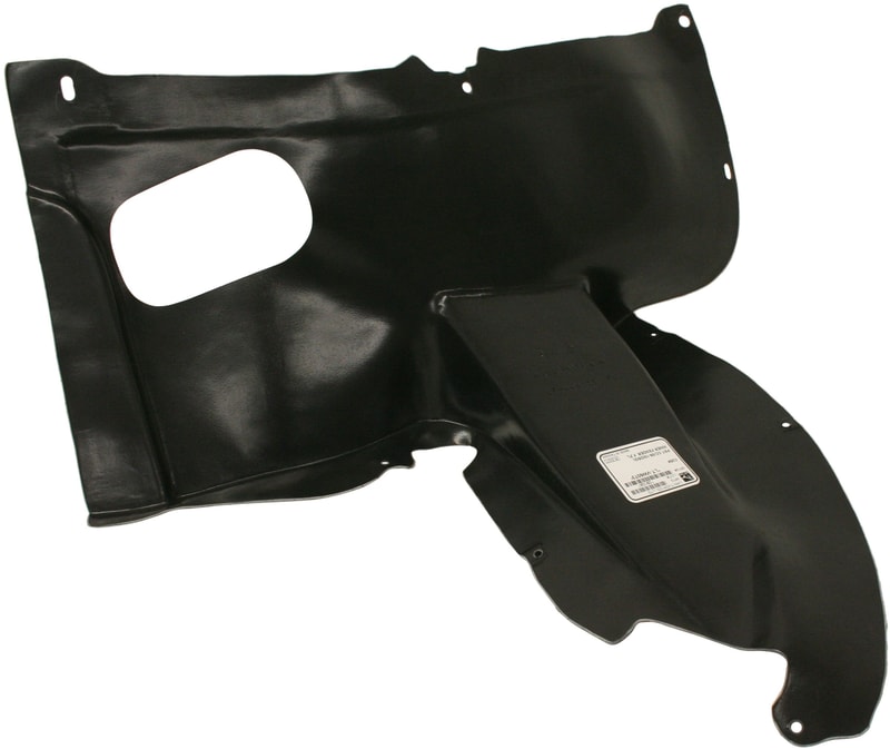 Front Fender Liner for Volkswagen Passat CC 2009-2012, Left (Driver) Front Section, Vacuum Form Plastic, Replacement