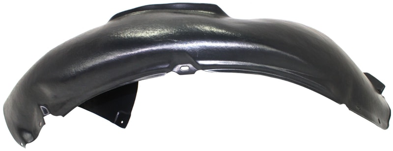 Front Fender Liner for Volkswagen Golf/GTI 2010-2014, Left (Driver) Side, Plastic, Vacuum Form, Rear Section, Hatchback Replacement
