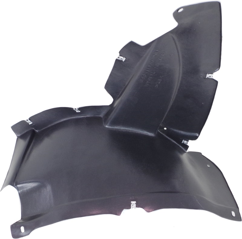 Front Fender Liner for Volkswagen Passat CC 2013-2017, Right (Passenger) Side, Front Section, Plastic, Vacuum Form, Replacement
