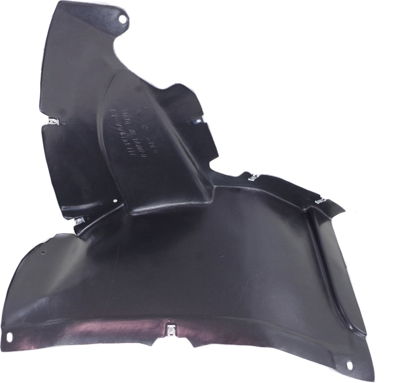 Front Fender Liner for Volkswagen Passat CC 2013-2017, Left (Driver) Front Section, Vacuum Form Plastic, Replacement