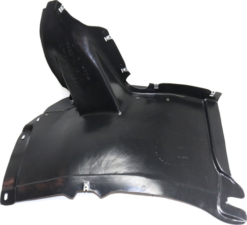 Front Fender Liner for Volkswagen Golf/Jetta 2010-2014, Left (Driver), Plastic, Vacuum Form, 5-Speed Transmission, Wagon, Replacement