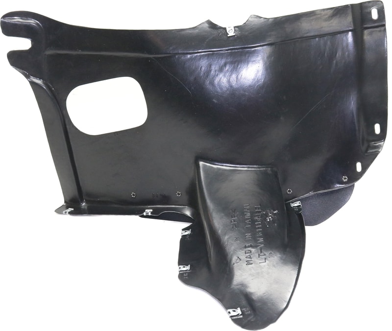 Front Fender Liner for Volkswagen Golf/Jetta, 2010-2014, Left (Driver), Plastic, 6-Speed Transmission, Wagon, Replacement