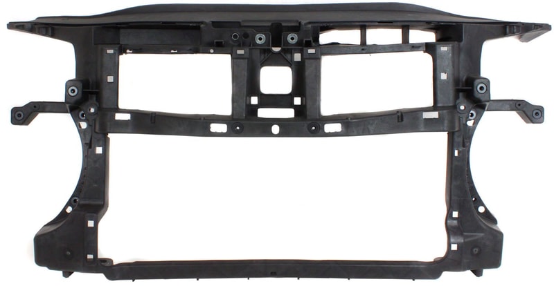 Radiator Support Assembly for Volkswagen Passat CC 2009-2012, Composite of Black Plastic with Steel, Replacement