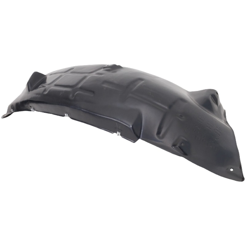 Front Fender Liner for 2021-2023 Ford F-150, Right (Passenger), Plastic, Vacuum Form, Aluminum Pad, 2.7/3.0 Regular/3.3/3.5/5.0L Turbo Eng., XL Model, Crew, Extended Cab (21-21), Replacement