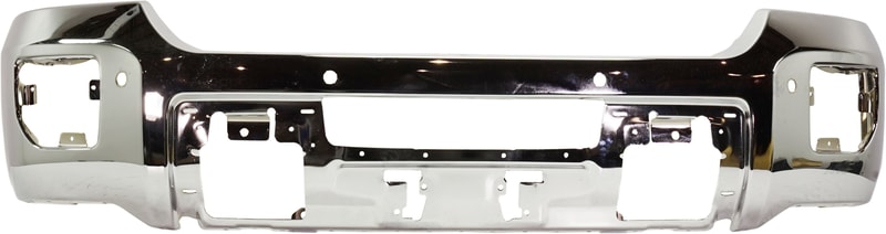 Front Bumper for GMC Sierra 2500 HD/3500 HD 2015-2019, Chrome, with Parking Aid Sensor Holes, Replacement