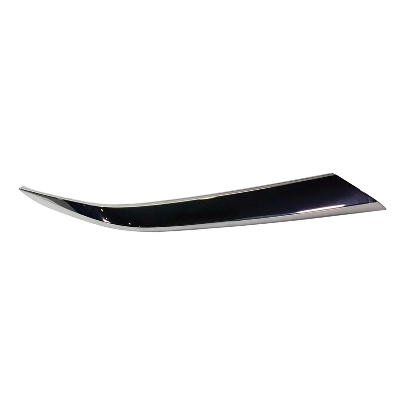 Front Bumper Molding Side Garnish for Hyundai SANTA FE 2019-2020, Right (Passenger), Dark Chrome, Replacement