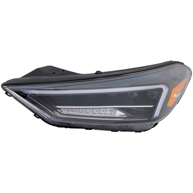Headlight Assembly for Hyundai Tucson 2019-2021, Left (Driver), LED with LED Accent Light, Replacement
