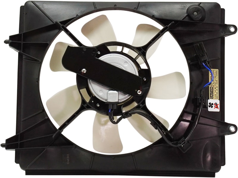 A/C Condenser Fan Assembly for Honda CR-V 2015-2016 Right (Passenger), 2.4L Engine, Replacement