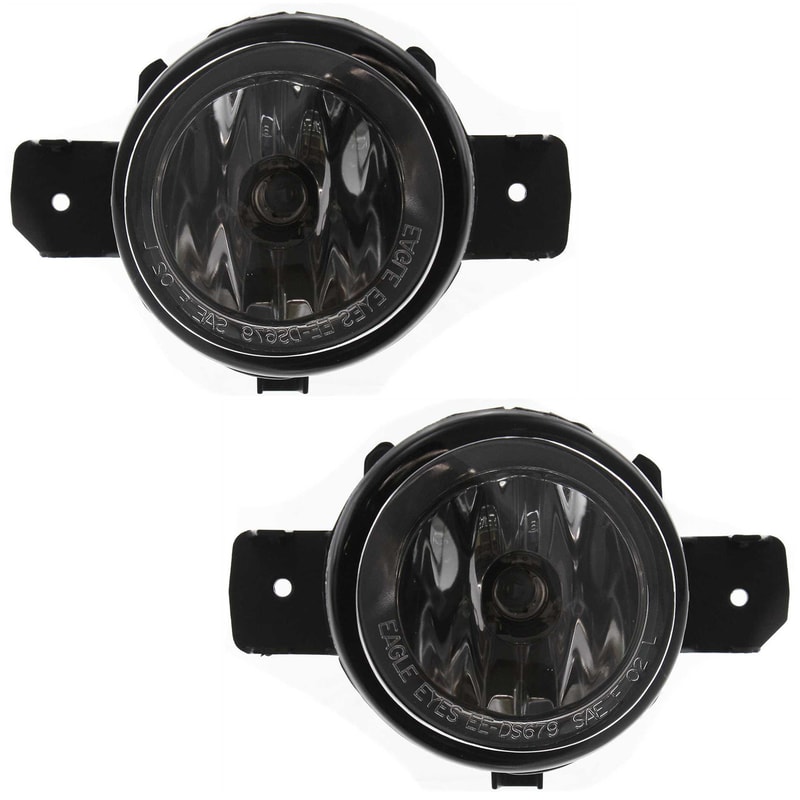Fog Light Assembly for Nissan Altima (2013-2018)/Rogue (2010-2016)/Sentra (2004-2019)/Versa (2012-2019), Halogen, Clear Lens, Right (Passenger) and Left (Driver), Replacement
