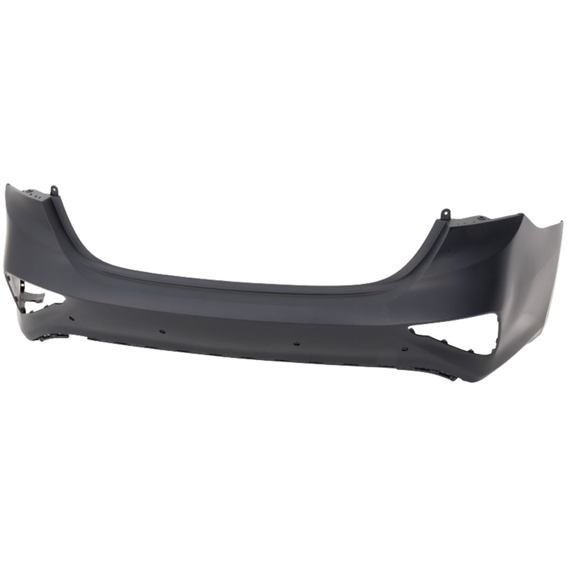 Rear Bumper Cover for Kia Forte 2019-2021, Primed (Ready to Paint), Suitable for EX Model with Launch Edition Package and GT Model with Parking Aid Sensor Holes, Sedan, Replacement