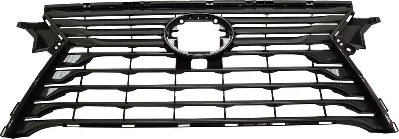 Dark Gray Shell and Insert Grille for Lexus RX350/RX450H 2016-2019, Base Model, without F Sport Package, with Camera Hole, Replacement (CAPA Certified)