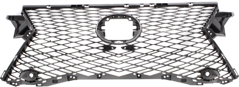 Grille for Lexus RX350/RX450H 2016-2019, Dark Gray Shell and Insert, with Parking Aid Sensor Holes, with Camera Hole, F Sport Model, Replacement
