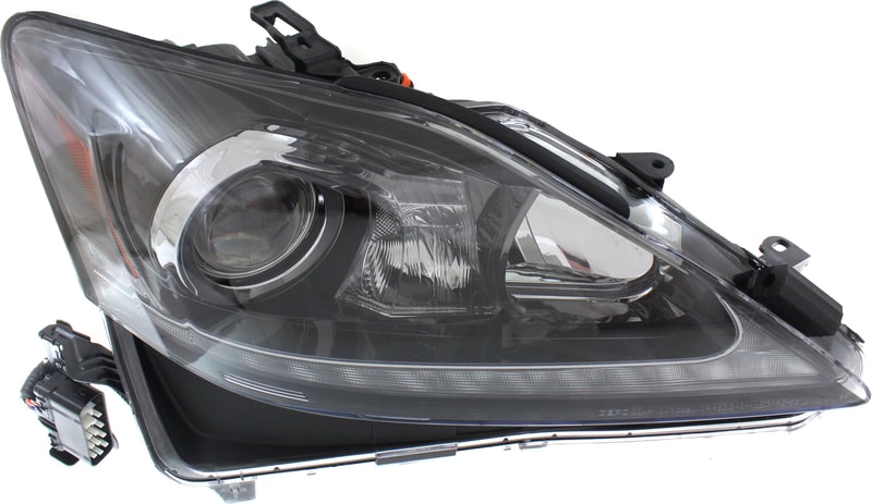 Right (Passenger) Headlight for Lexus IS250/IS350 2012-2013, Lens and Housing, Xenon, without HID Kit, Excluding C Model, Replacement (CAPA Certified)