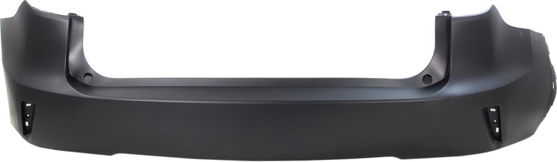 Rear Bumper Cover for Lexus RX350 2017-2019/RX450H 2018-2019, Primed (Ready to Paint), Without Park Assist Sensor Holes, Suitable for RX350, Canada Built Vehicle, Replacement (CAPA Certified)