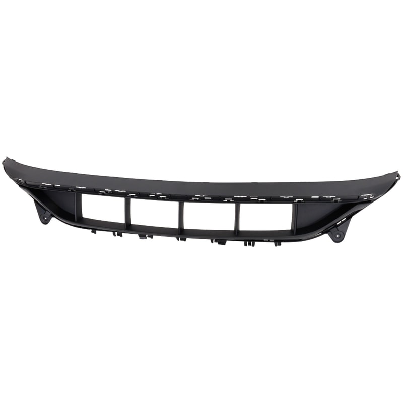 Front Bumper Grille for Mercedes Benz E-Class 2021-2023, Center Textured Black, Compatible with E450 with AMG Package, Excludes E63 AMG S Model, Replacement