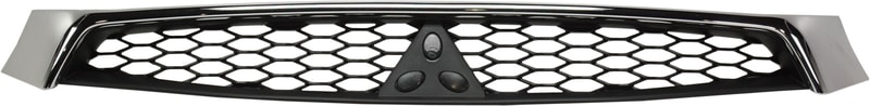 Grille for Mitsubishi Lancer 2016-2017, Texture Black Insert with Chrome Molding, Replacement