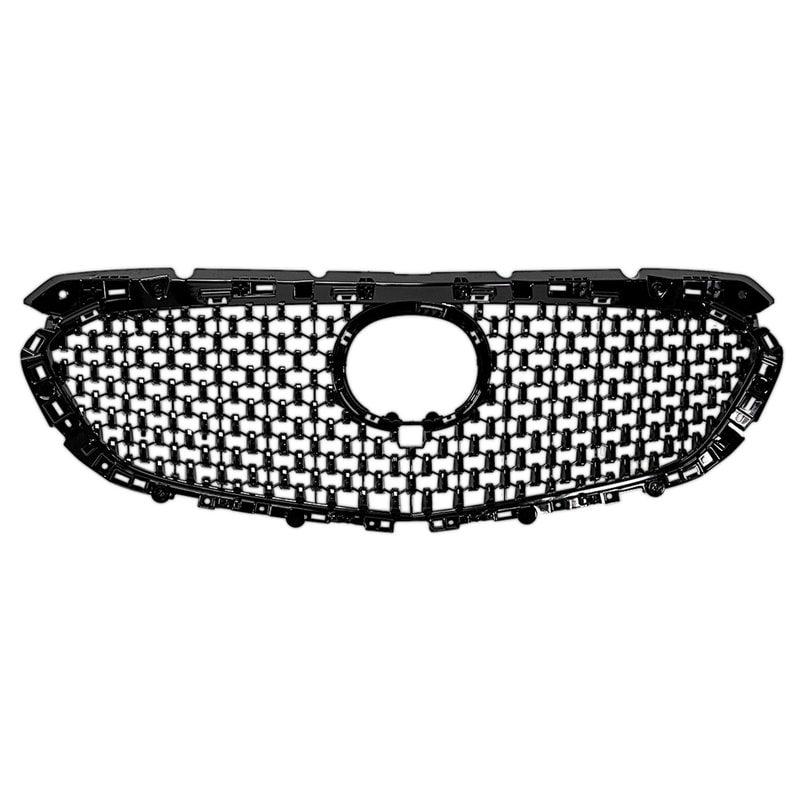 Grille for Mazda 6, 2018-2020 Models, Painted Black Shell and Insert, Replacement