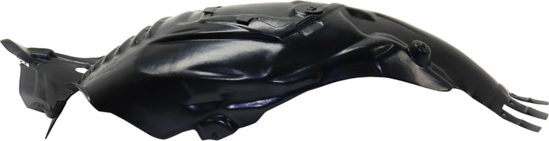 Front Splash Shield for Mercedes-Benz C-Class 2015-2021, Right (Passenger), Front Section, Excluding C63 AMG Model, Sedan, Polypropylene, Injection Form, Replacement