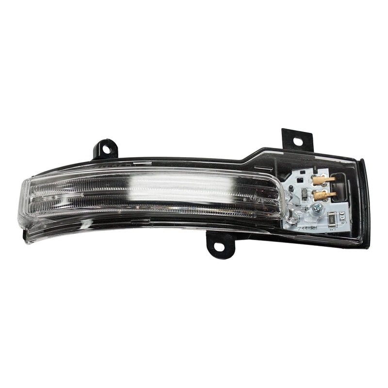 Mirror Signal Light Assembly for Mitsubishi Lancer 2008-2017, Outlander 2014-2022, Right (Passenger) Side, Replacement