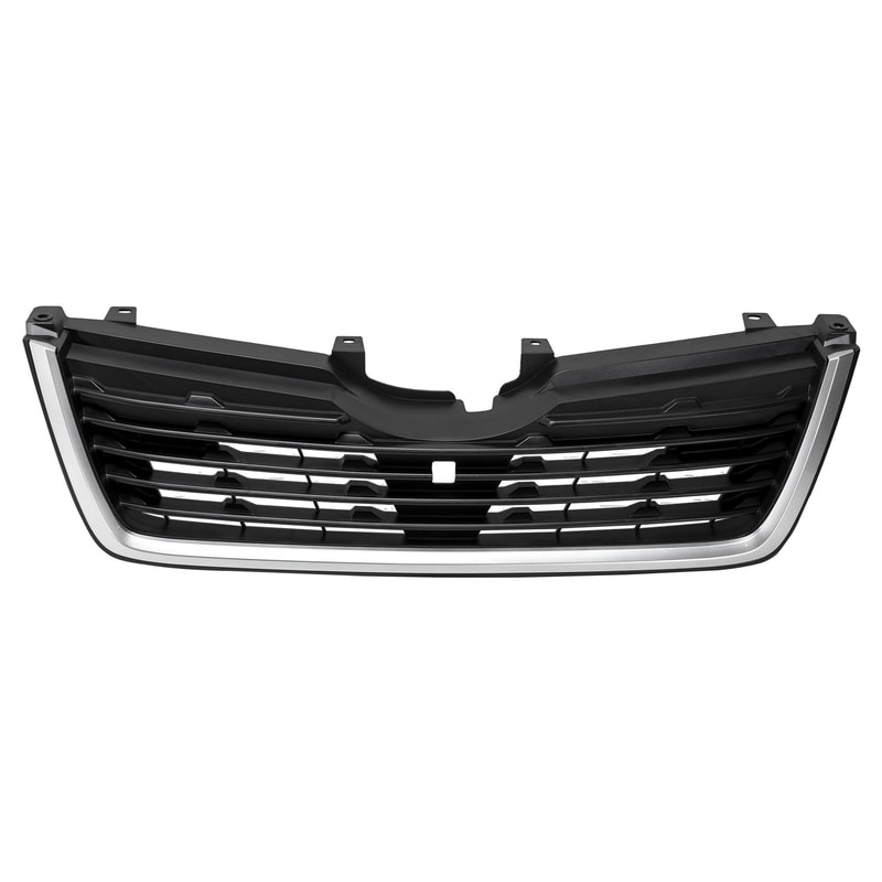 Painted Silver Shell/Textured Black Insert Grille for Subaru Forester 2019-2021, Suitable for Base, Premium, Convenience Models, Replacement