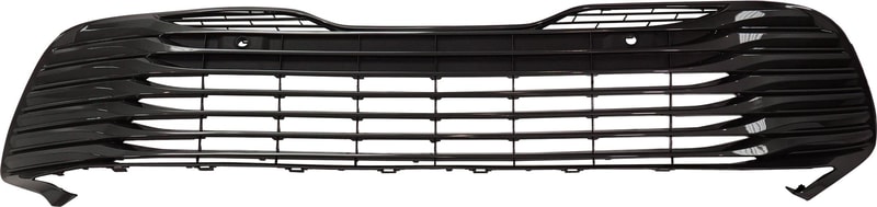 Front Bumper Grille for Toyota Camry Hybrid XLE Model 2018-2020, Painted Silver Gray, with Parking Aid Sensor Holes, Replacement