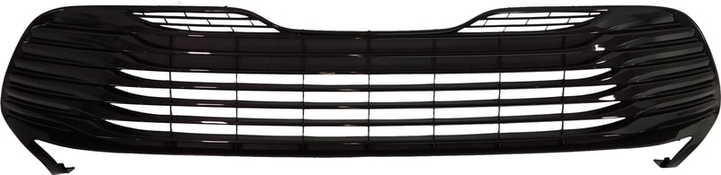 Front Bumper Grille for Toyota Camry 2018-2020, Painted Silver Black, Designed for L/LE Models, Built for North America, Replacement