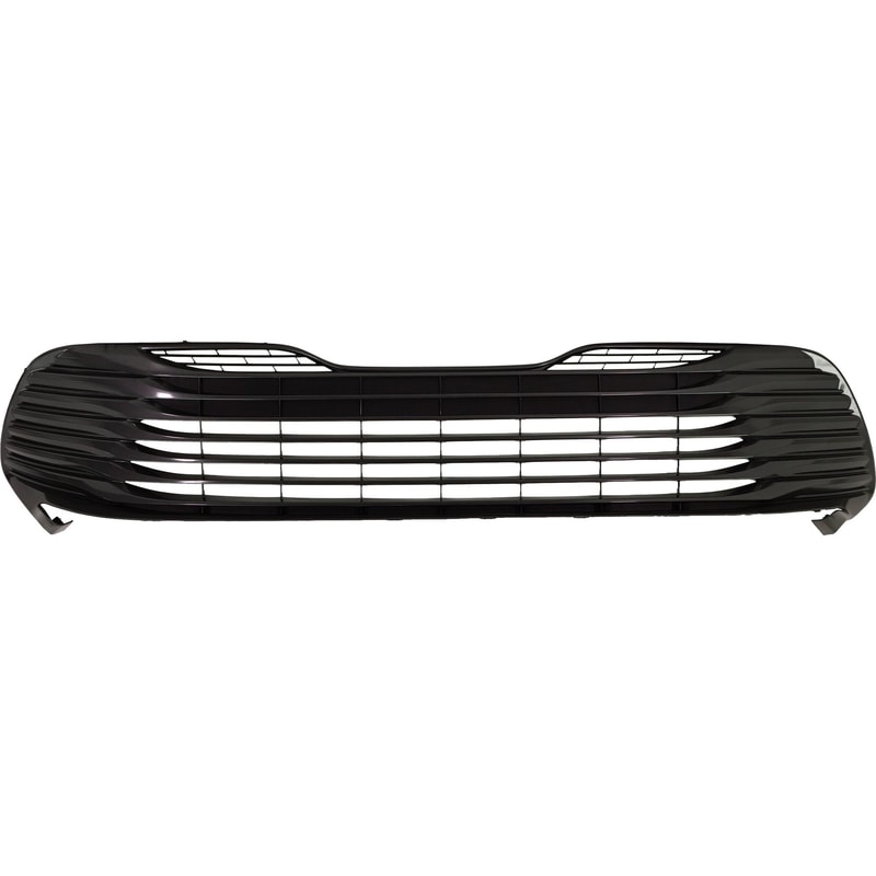 Front Bumper Grille for Toyota Camry 2018-2020, XLE Model, Painted Gray, without Parking Aid Sensor Holes, Replacement
