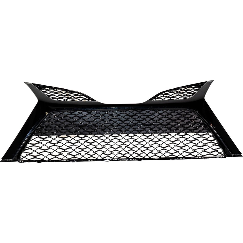 Front Bumper Grille for Toyota Camry 2018-2022, Primed (Ready to Paint), Without Parking Aid Sensor Holes, Fits TRD/XSE Models, Replacement