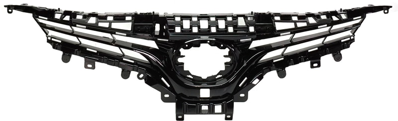 Painted Silver Grille for 2018-2020 Toyota Camry, with Camera Hole, Suitable for XLE and Hybrid XLE Models, Replacement