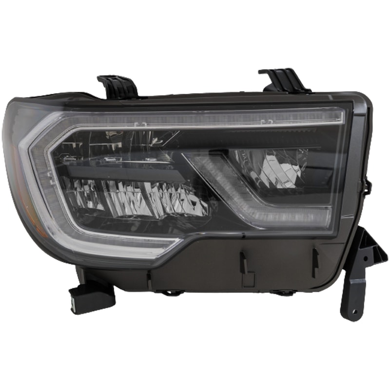 Headlight Assembly for 2018-2022 Toyota Sequoia Right (Passenger) LED, Fits Limited, SR5, TRD Pro, TRD Sport Models, Replacement