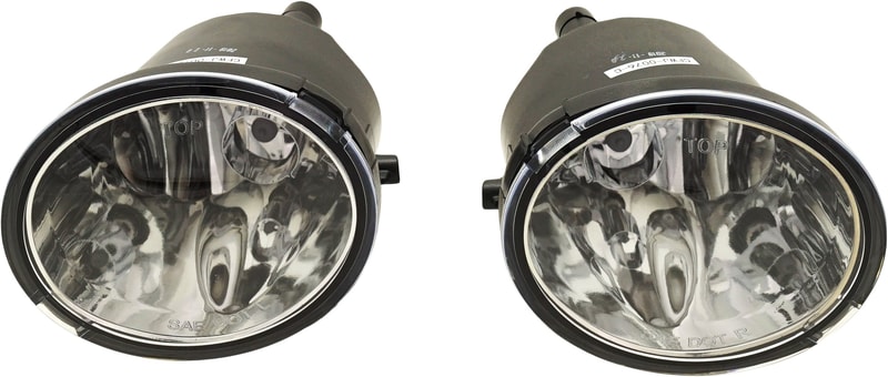 Fog Light Assembly for Toyota Tundra 2000-2006 / Sequoia 2001-2007, Right (Passenger) and Left (Driver), with Plastic Bumper, Replacement
