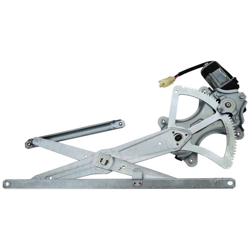 Front Window Regulator with Motor for Toyota 4Runner 2003-2009, GX 470 2003-2009, FJ Cruiser 2007-2014, Power, Right (Passenger), 2 Pins, Replacement