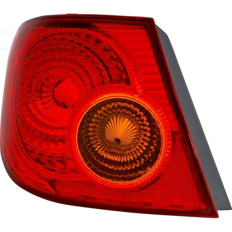 Tail Light for Toyota Corolla 2003-2004, Left (Driver), Outer Lens and Housing, Halogen, Replacement