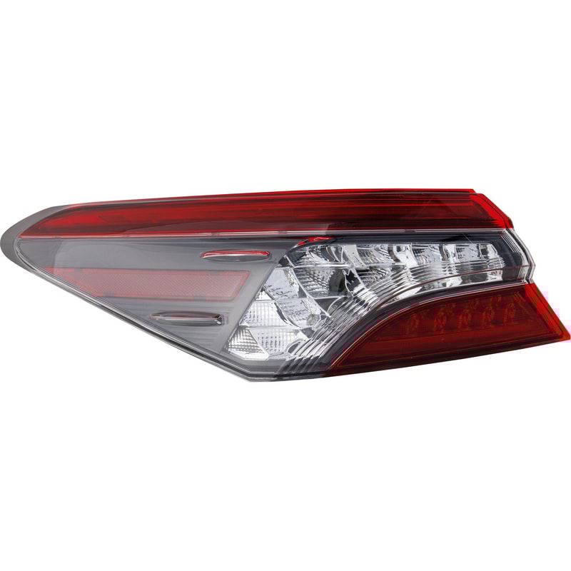 Outer Left (Driver) Tail Light Assembly for Toyota Camry 2021-2024, XLE/XSE without TRD Package/Hybrid XLE/XSE Models, North America Built Vehicle, Replacement