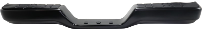 Step Bumper Face Bar and Pad for Toyota Pickup 1989-1995, with Pad Provision, without Mounting Bracket, Powdercoated Black, Suitable for All Cab Types, USA Built, Deluxe Level Trim, Replacement