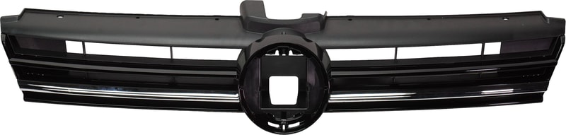 Textured Black Grille with Chrome Molding for Volkswagen Golf 2018-2021, Golf SportWagen 2018, Replacement