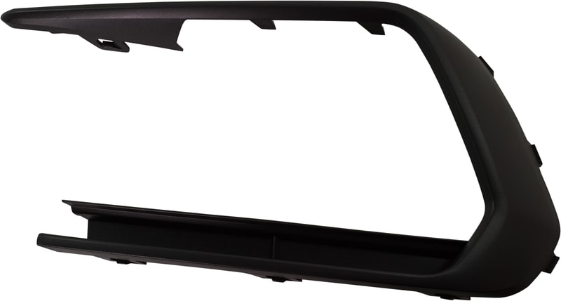 Front Fog Light Molding for 2016-2018 Jetta, Left (Driver) Side, Black, Compatible with GLI and 2018 Wolfsburg Edition Models, Replacement