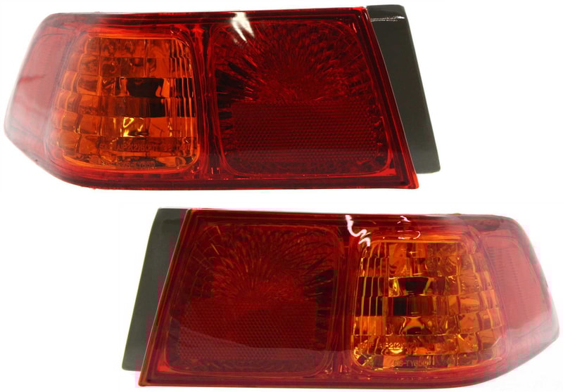 Tail Light Assembly for 2000-2001 Toyota Camry, Right (Passenger) and Left (Driver), FKI and NAL Brand, Suitable for Japan/USA Built Vehicles, Replacement Pair/Set 