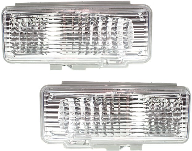 Signal Light Pair/Set for Chevrolet S10 Pickup 1994-1997, Includes Right (Passenger) & Left (Driver) Lens and Housing, Replacement