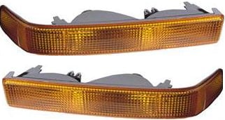Signal Light Pair/Set for Chevrolet Blazer 1998-2005, Includes Right (Passenger) and Left (Driver) Sides, Lens and Housing, Without Fog Light, Replacement
